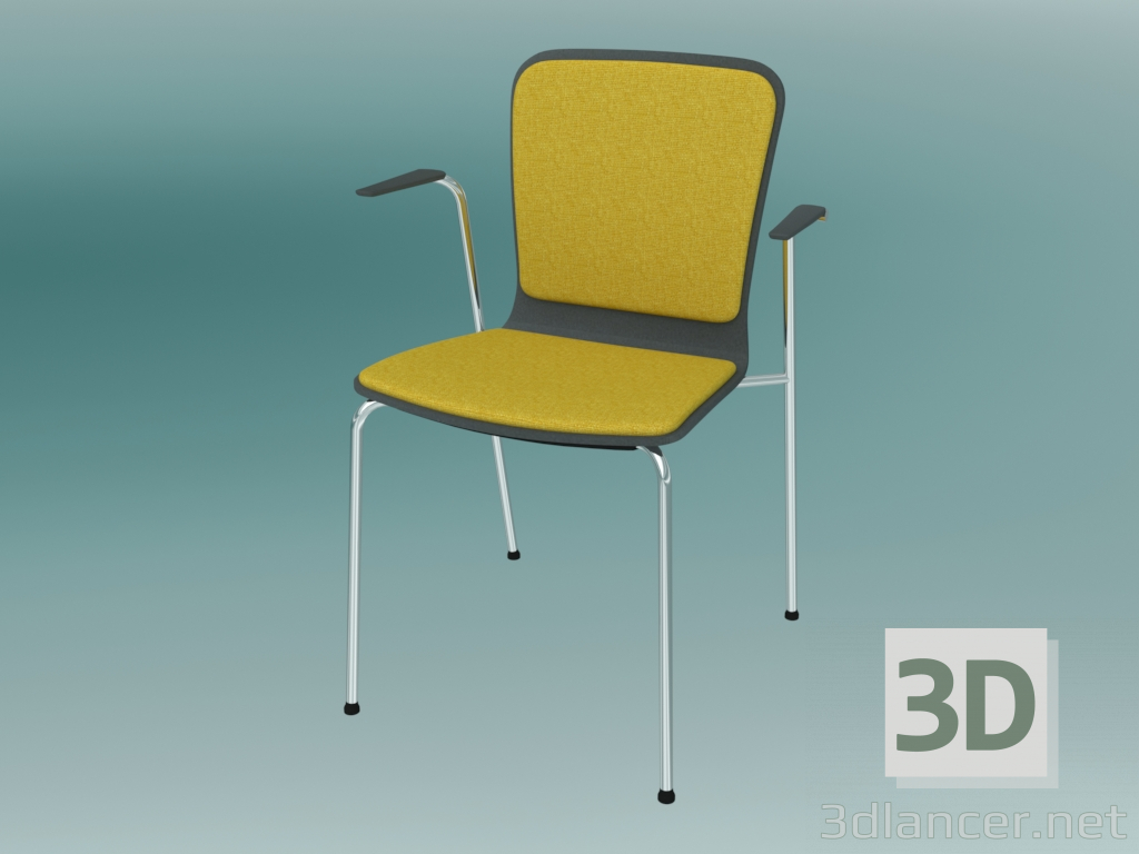 3d model Visitor Chair (K33H 2P) - preview