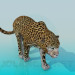 3d модель леопард – превью
