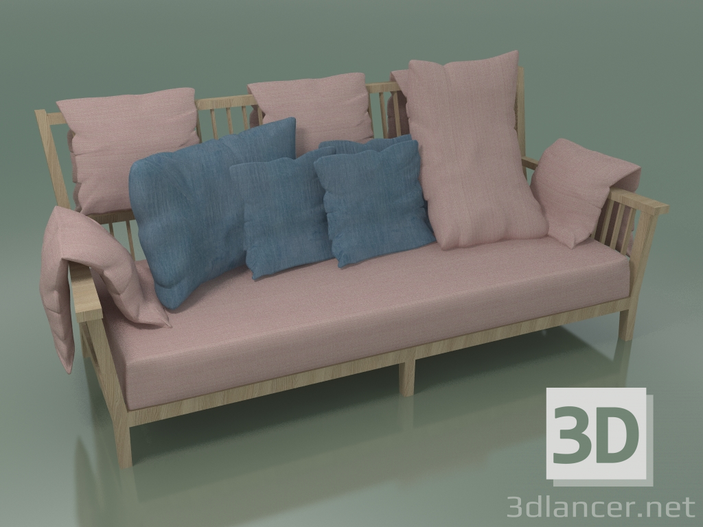 3D Modell Sofa (03, Rovere Sbiancato) - Vorschau