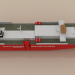 3d М.В. Триколор Корабль модель купить - ракурс