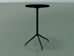 Table ronde 5716, 5733 (H 105 - Ø59 cm, dépliée, Noir, V12)