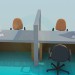 3d model Office workspace - preview