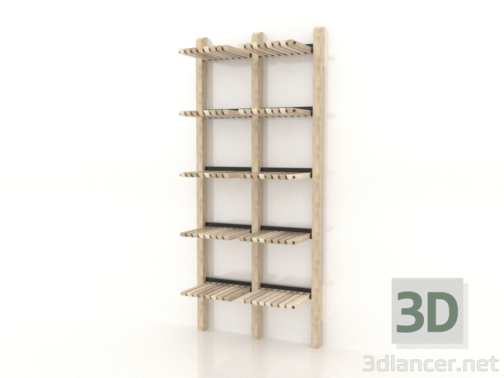 modello 3D Rack 1000 (opzione 2) - anteprima