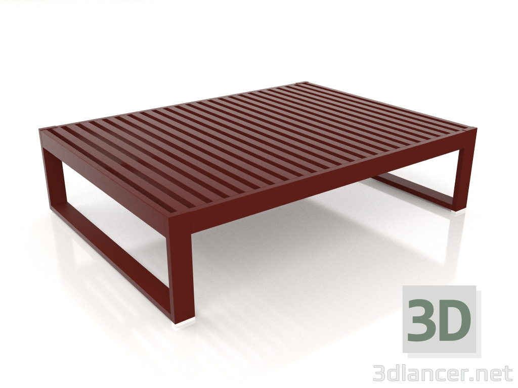 3 डी मॉडल कॉफ़ी टेबल 121 (वाइन रेड) - पूर्वावलोकन