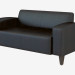 3d model Modern leather sofa Uno 2 - preview