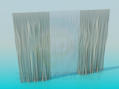 3D Modell Vorhänge - Vorschau