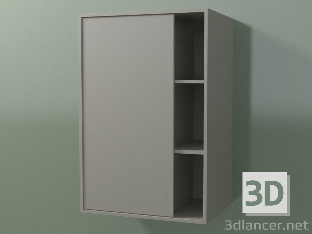 3D Modell Wandschrank mit 1 linken Tür (8CUCBDS01, Ton C37, L 48, P 36, H 72 cm) - Vorschau
