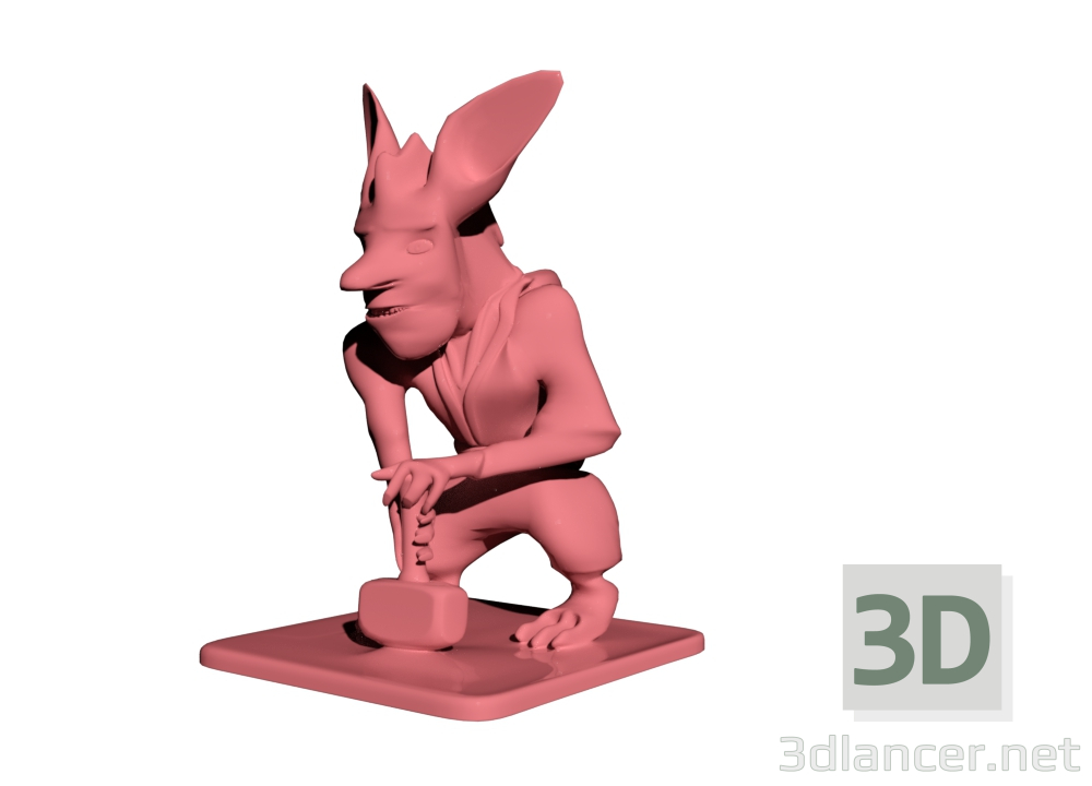 3d model what kind of person is there - preview