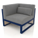 3d model Modular sofa, section 6 left, high back (Night blue) - preview