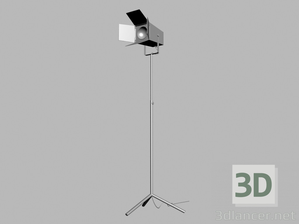 modello 3D Lampada da terra grande foto - anteprima