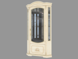 Single door corner display case (883х2165х516)