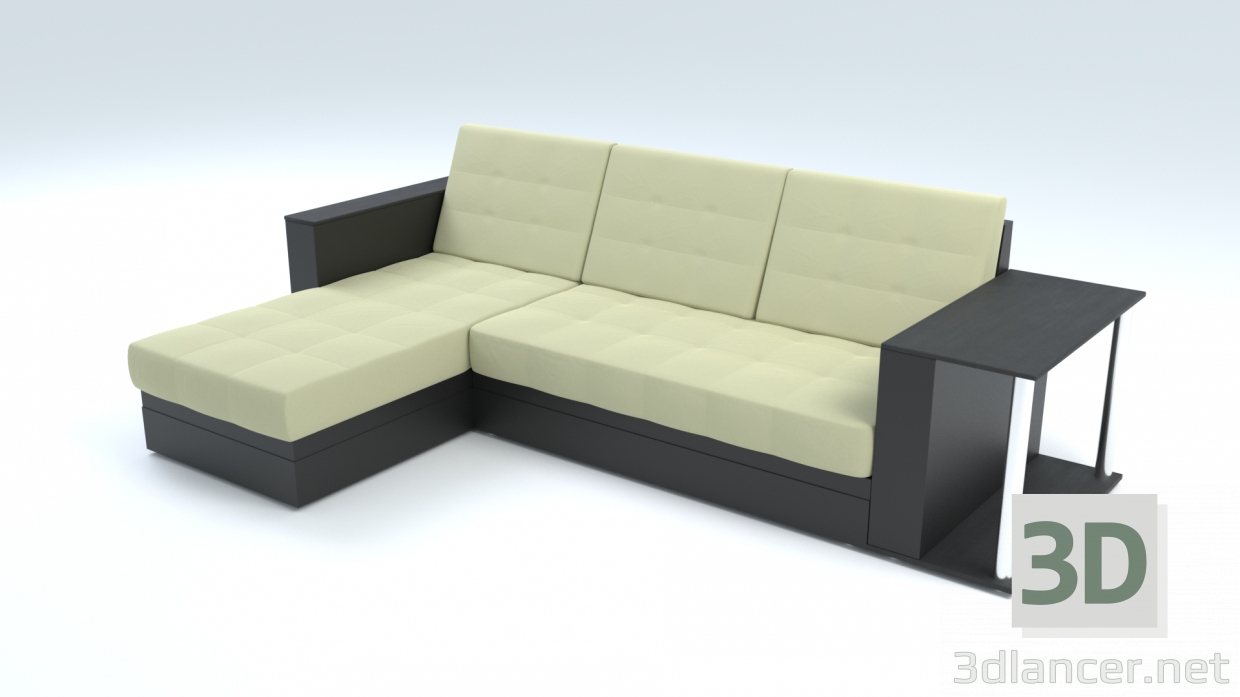3d модель Угловой диван – превью