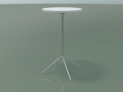 Table ronde 5716, 5733 (H 105 - Ø59 cm, dépliée, Blanc, LU1)