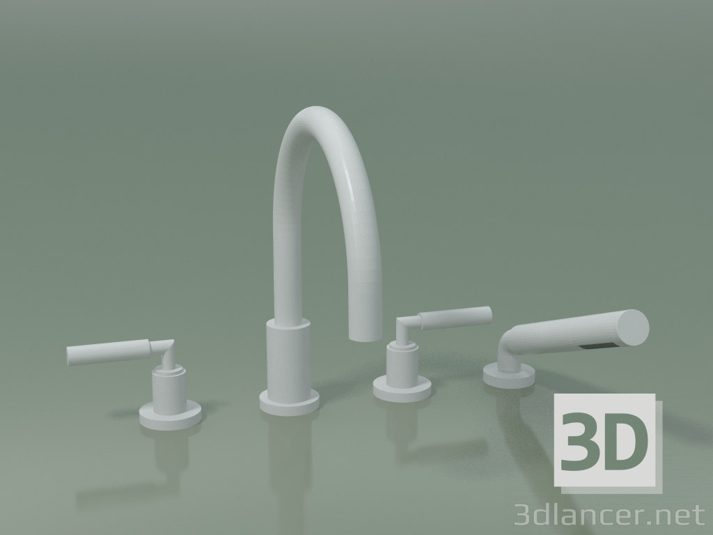 3D Modell Duschset für Badewanne, zur seitlichen Montage (27 512 882-10) - Vorschau