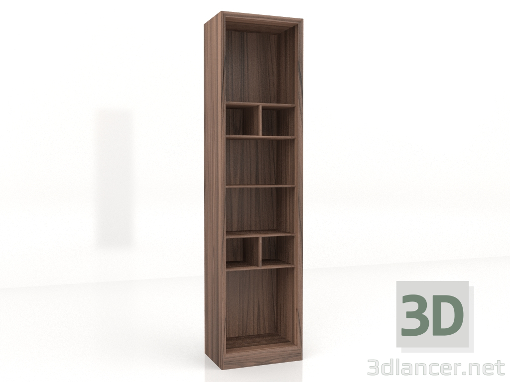 3D Modell Bibliotheksschrank 53x36x210 - Vorschau