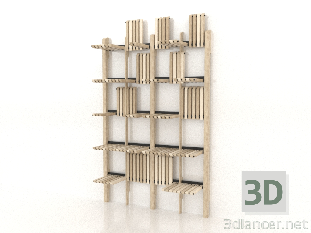 modèle 3D Rack 1500 (option 1) - preview