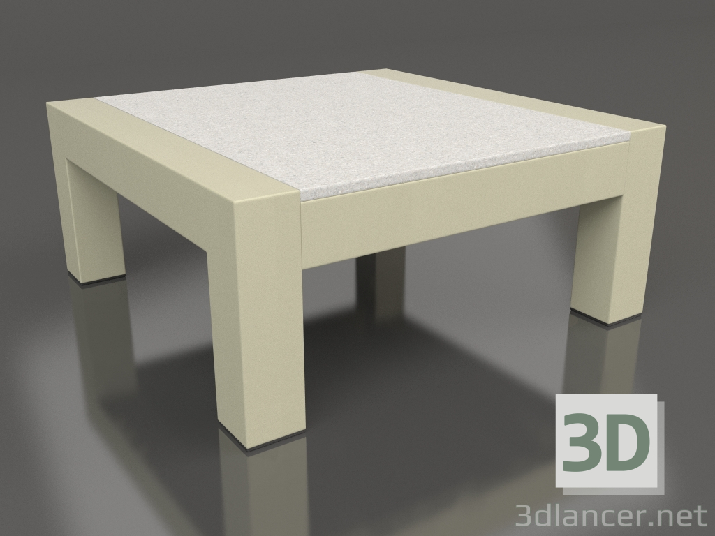modèle 3D Table d'appoint (Or, DEKTON Sirocco) - preview