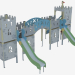 3D Modell Kinderspielanlage Festung (5507) - Vorschau