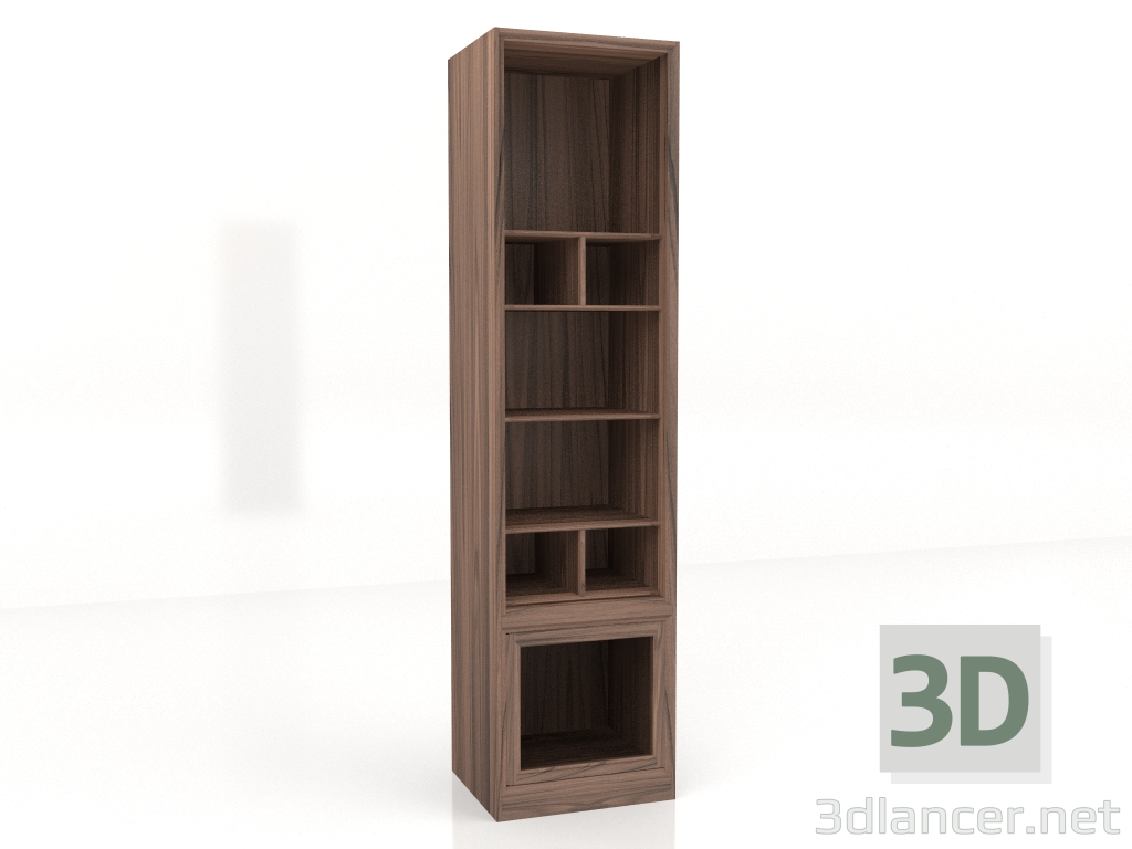 3d модель Книжный шкаф 53х46х210 – превью