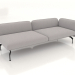 Modelo 3d Módulo de sofá 2,5 lugares com apoio de braço à direita - preview