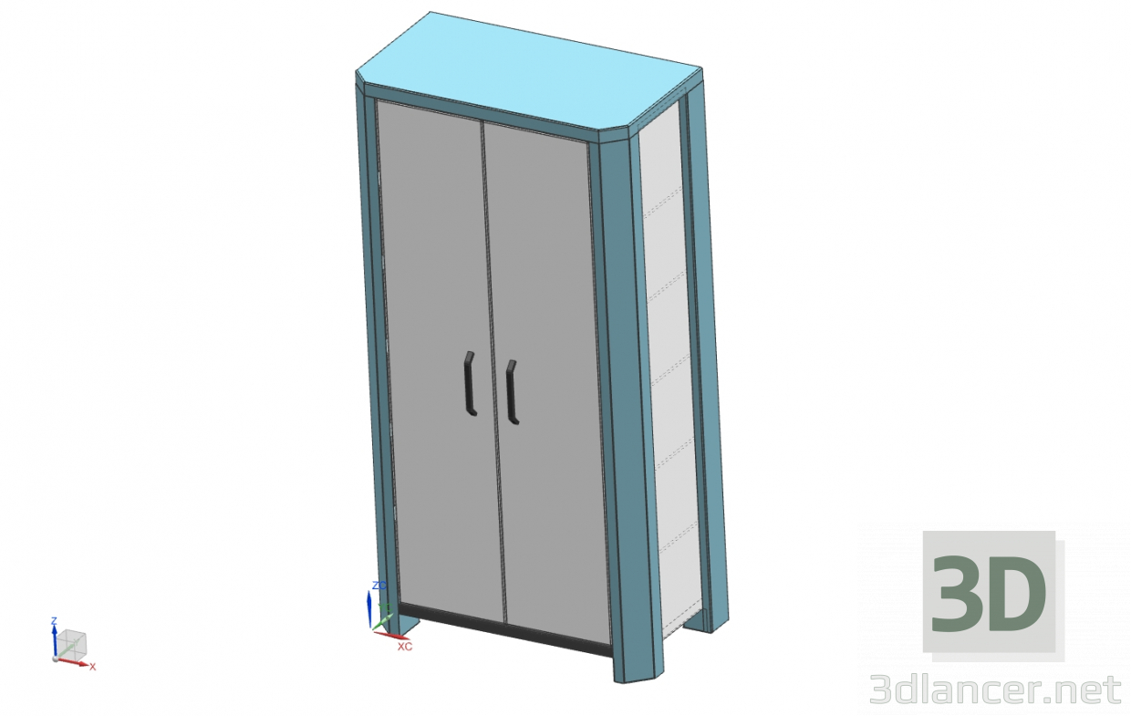3d model Industrial cabinet - preview