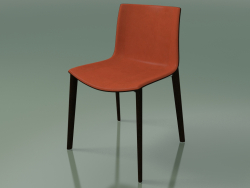 Chair 0329 (4 wooden legs, with upholstery in the front, wenge)