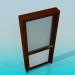 3D Modell Tür mit satiniertem Glas - Vorschau