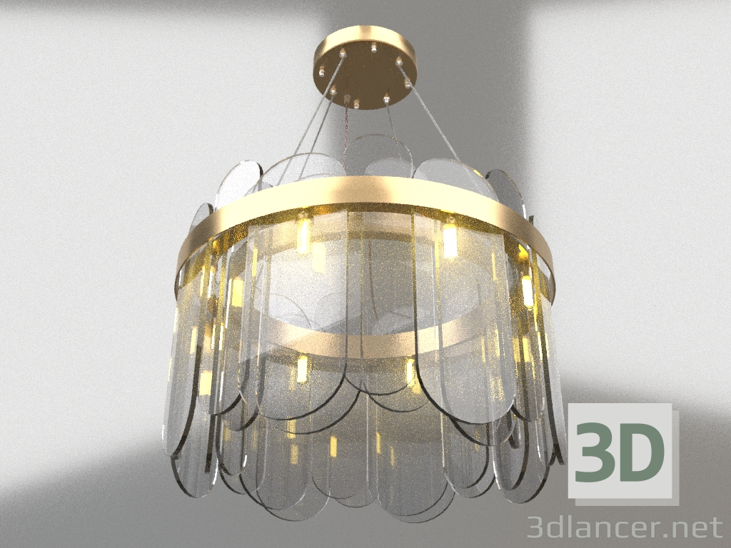 3d model Lámpara colgante Deserto (FR5141PL-08BS2) - vista previa