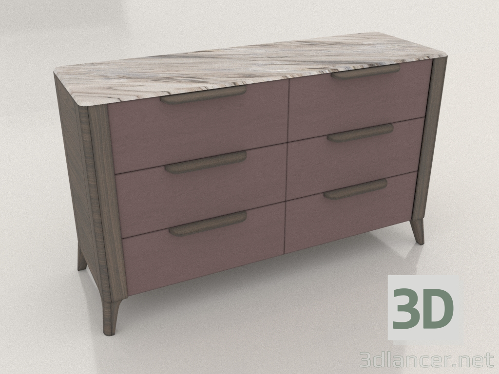 3d model Dresser (Calypso) - preview