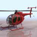 3d model Helicóptero multipropósito McDonnell Douglas MD-500 Defender - vista previa