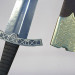 Modelo 3d Slavian espada lowpoly - preview