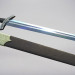 Modelo 3d Slavian espada lowpoly - preview