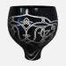 modello 3D Nero ceramica Terra stretta vaso con mopearl - anteprima