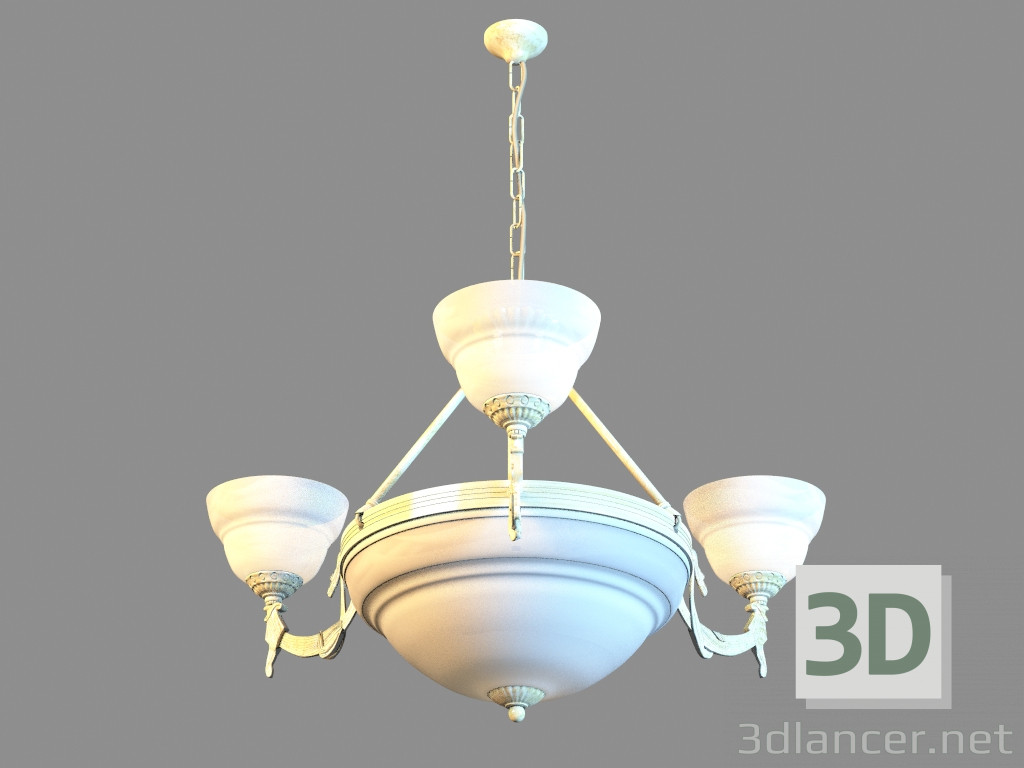 3d model Chandelier A8777LM-3-3WG - preview
