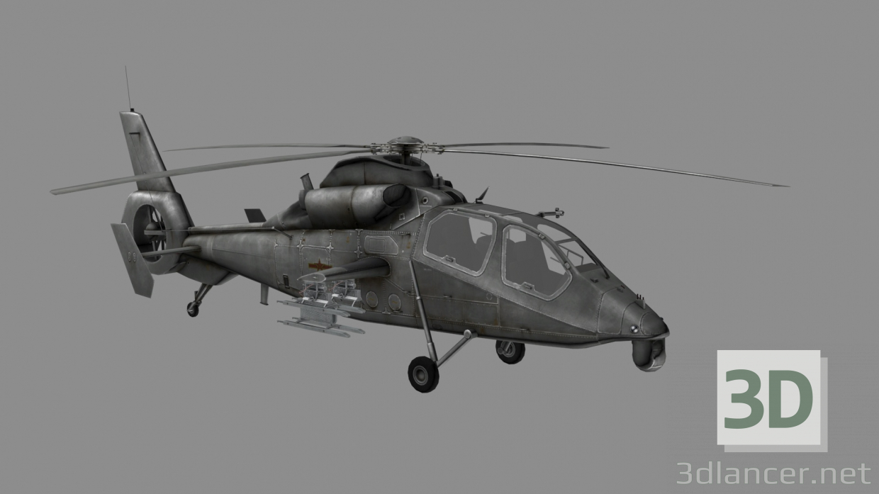 3d модель WZ-19 китайский вертолет – превью