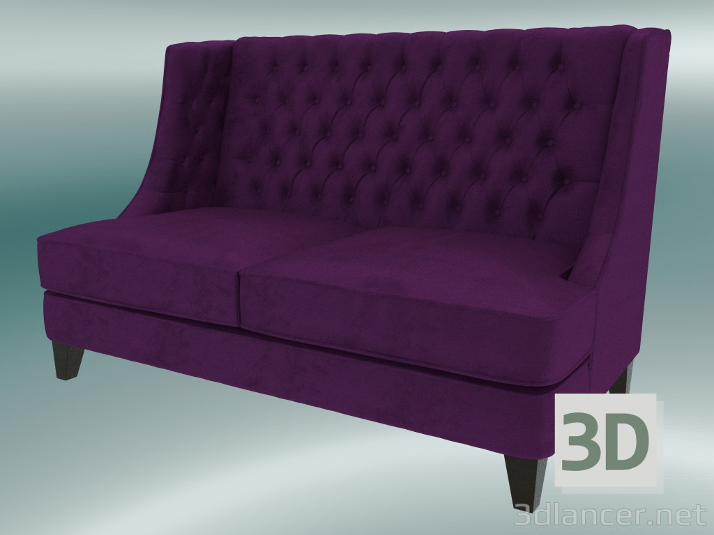 modèle 3D Canapé Fortune (violet) - preview