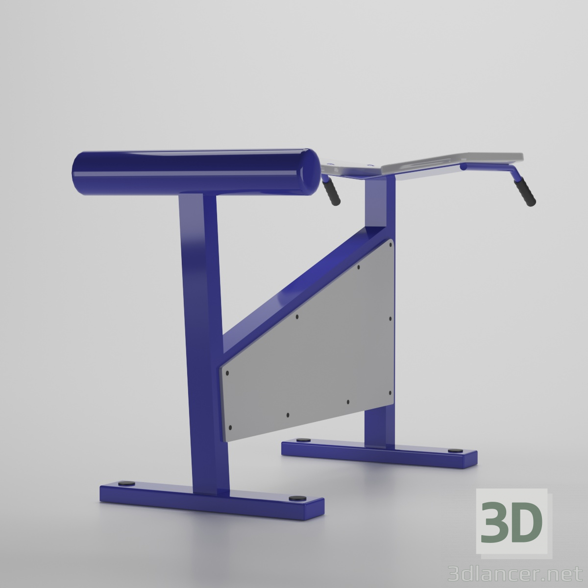 Straßenübungsgerät "Hyperextension" 3D-Modell kaufen - Rendern