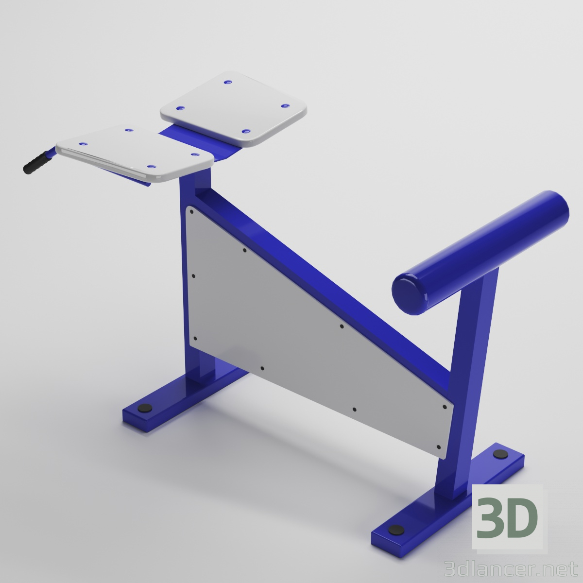 3 डी स्ट्रीट व्यायाम मशीन "Hyperextension" मॉडल खरीद - रेंडर