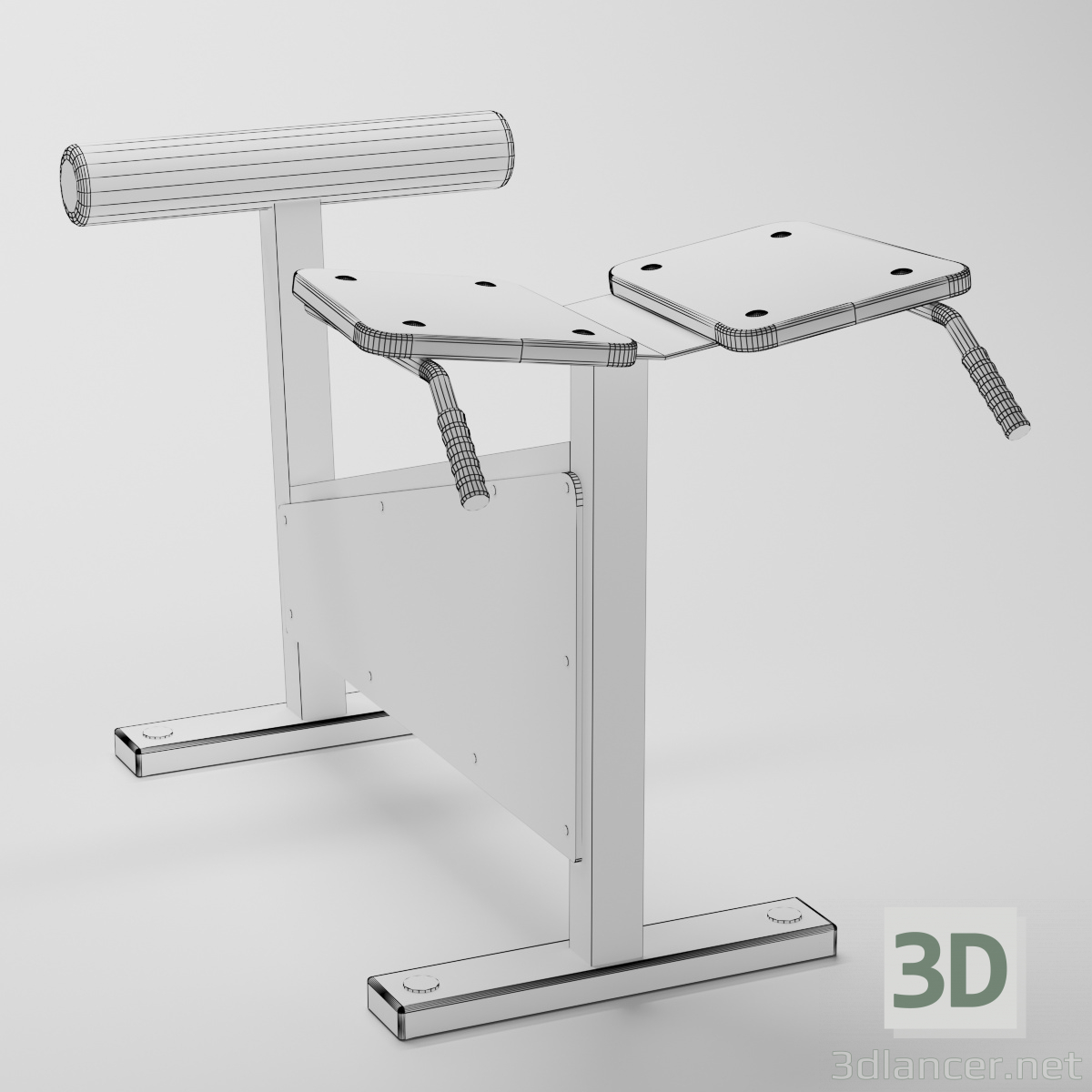 3 डी स्ट्रीट व्यायाम मशीन "Hyperextension" मॉडल खरीद - रेंडर