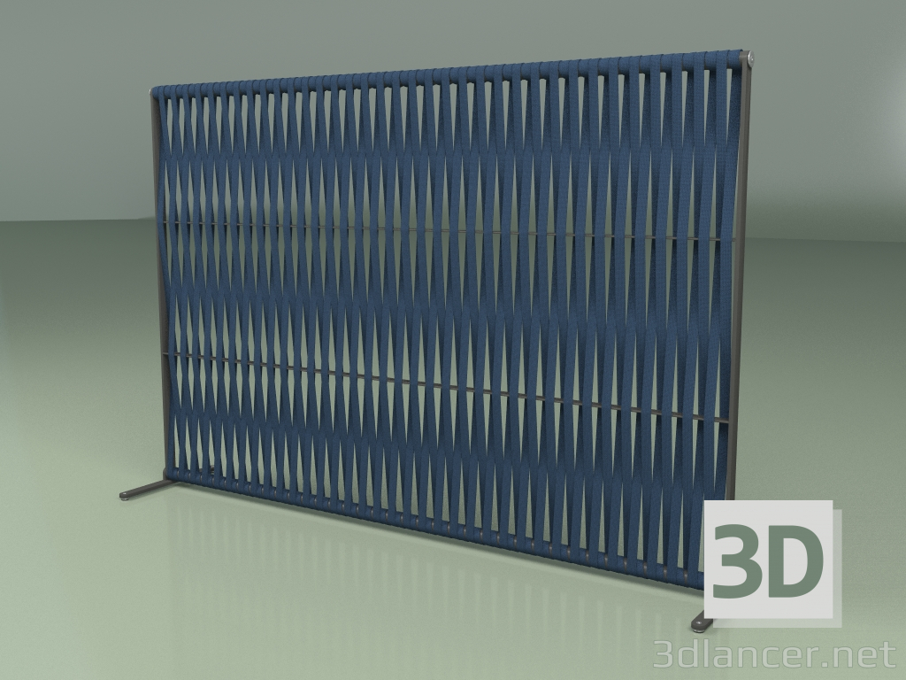 3D Modell Wandschirm 002 (Gürtel 25mm Blau) - Vorschau