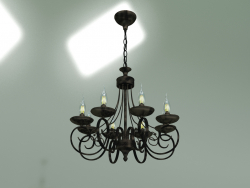 Hanging chandelier 22404-8 (black with gold)