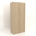 3d model Wardrobe MW 05 wood (1260x667x2818, wood white) - preview
