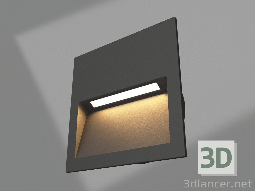 modello 3D Lampada LTD-TRAIL-S115x115-4W Warm3000 (GR, 70 gradi, 230V) - anteprima