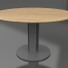 3d model Dining table Ø130 (Anthracite, Iroko wood) - preview