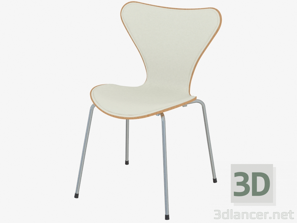 3D modeli Deri kapaklı sandalye serisi 7 - önizleme