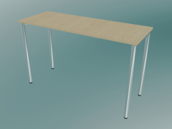Mesa rectangular con patas redondas (1200x450 mm)