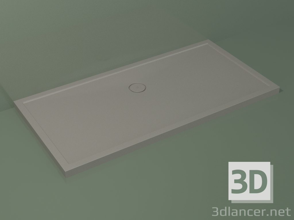 3D modeli Duş teknesi Medio (30UM0134, Clay C37, 180x90 cm) - önizleme