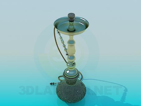 3D Modell Wasserpfeife - Vorschau