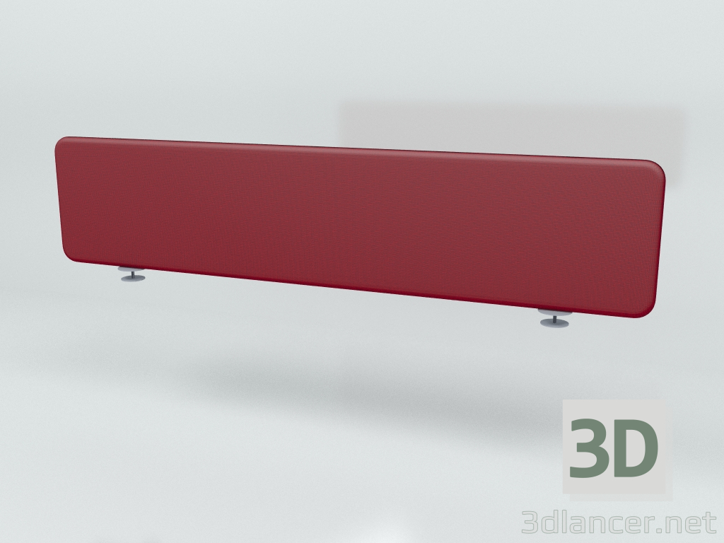 3d model Acoustic screen Desk Bench Sonic ZUS16 (1590x350) - preview