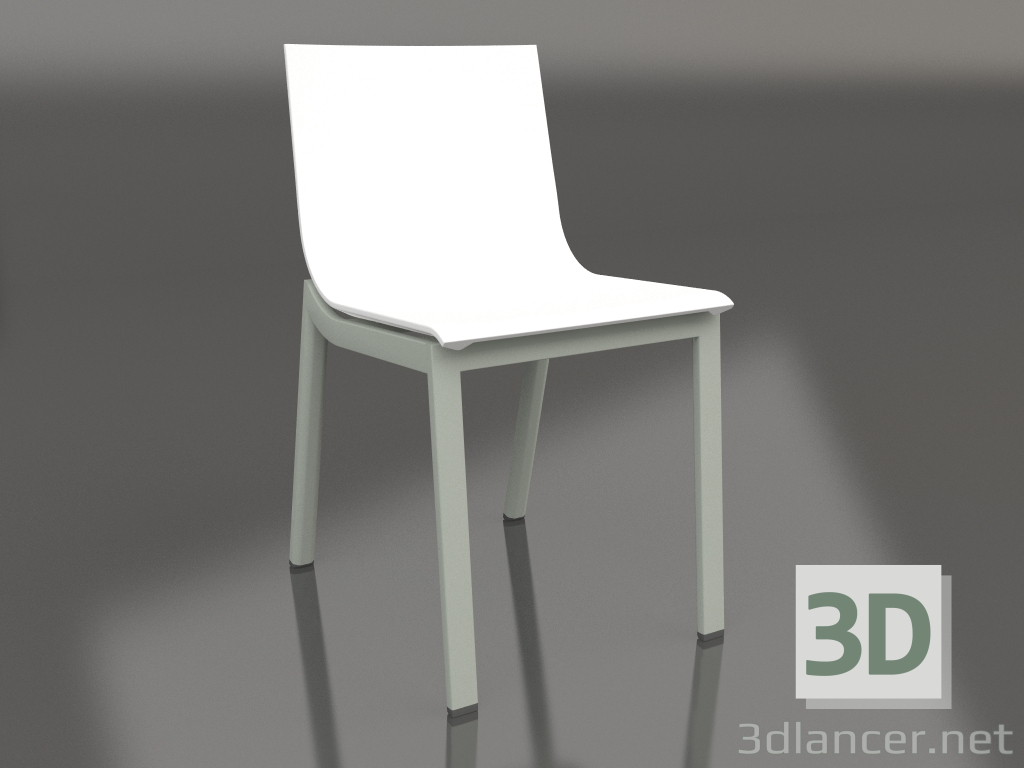 modèle 3D Chaise de salle à manger modèle 4 (Gris ciment) - preview